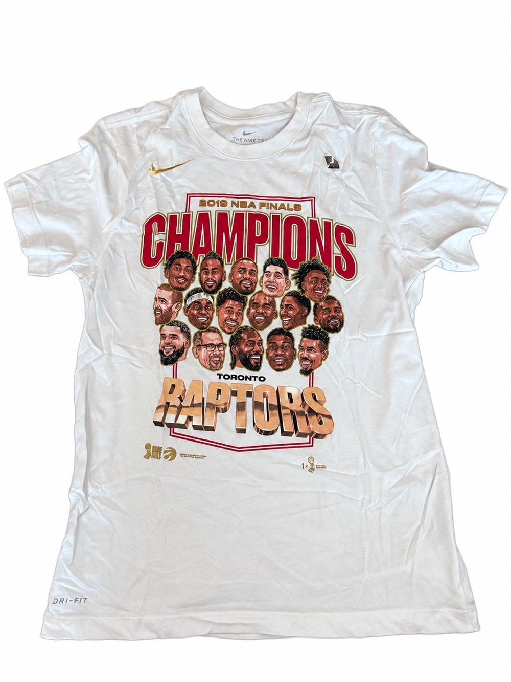 Nike Toronto Raptors 2019 NBA Finals Champions Dri-FIT T-Shirt Small